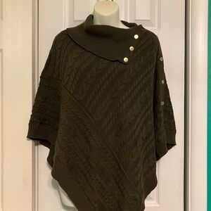 🔻Talbots Cowl Neck Poncho Sweater